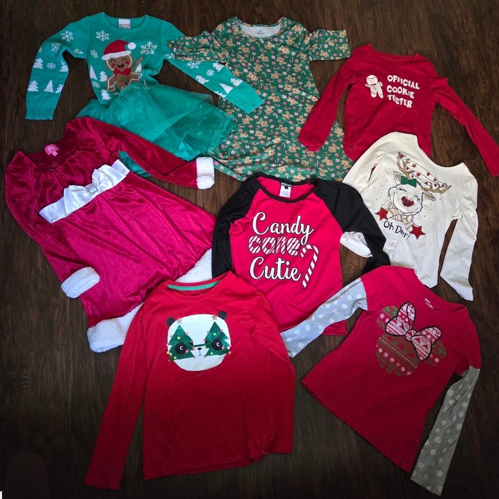 Christmas Clothing Bundle Size 7/8